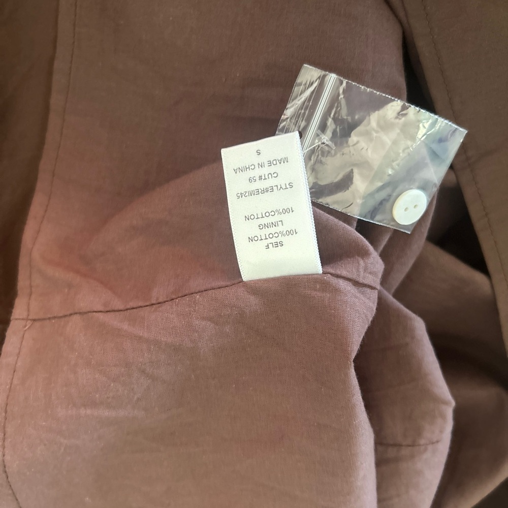 The Brynn Tie-Waist Mini Dress - Mocha Size Small - Picture 15 of 16